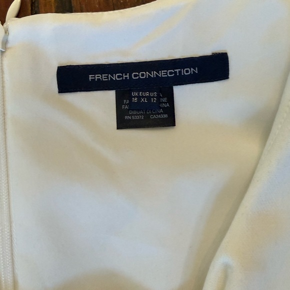 French Connection White Ruffle Mini Dress - Picture 2 of 2